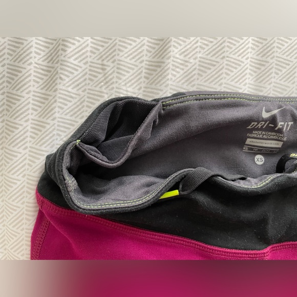 Nike Dri Fit Epic Running Tights Berry XS - Picture 9 of 11